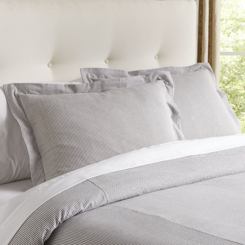 Towne Cotton Pillow Sham - King, Pewter, King