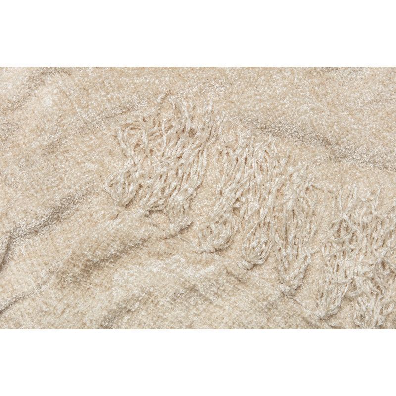  Couverture en chenille veloutée, Crème