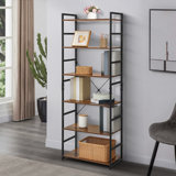 Modern Etagere Standard Metal Frame Bookcase