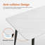 Grande table de salle à manger moderne en pierre avec base métallique solide-448928147