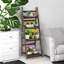 Sawyerville 4 Tier Free Standing Ladder Shelf Wooden Plant Stand