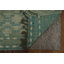 Grand tapis marocain vert et bleu 12 x 16 avec des motifs texturés complexes