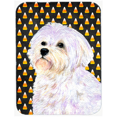 Halloween Candy Corn Wood Glass Cutting Board