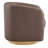 Bennett Genuine Leather Swivel Barrel Chair