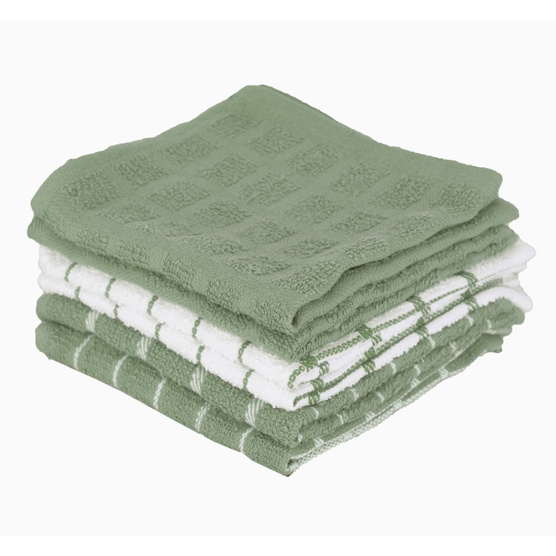 Cotton Plaid Dish Cloth Kitchen Towel, Juniper