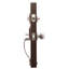 Jeu poignées en cuivre creek avec verrou et bouton de porte à cylindre simple et rosette Heritage-23245206