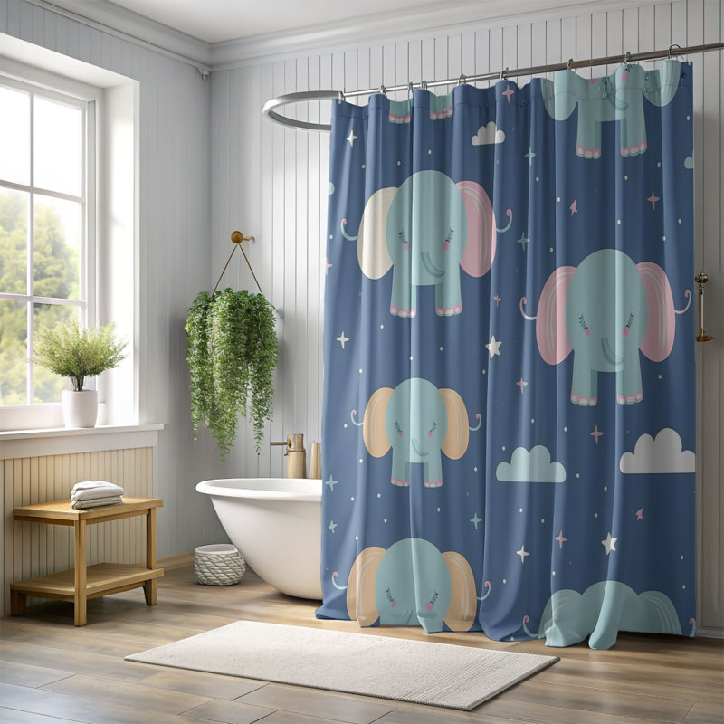 Rideau de douche Princess Retreat - Premium, H 74 po x l 71 po