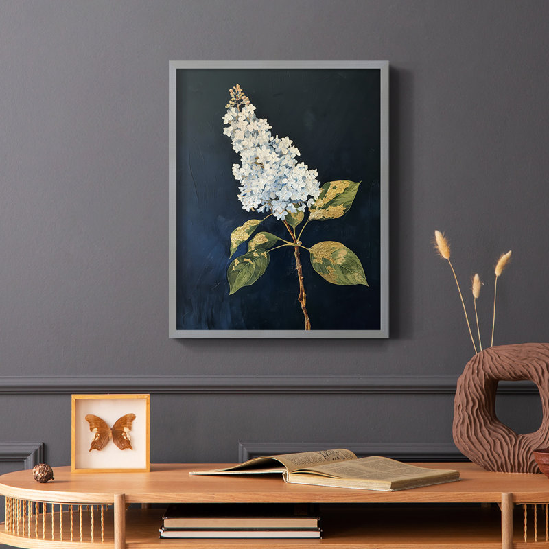 Série FLORAL CLxxvII - reproduction encadrée de qualité supérieure - prête à être accrochée - aucun clou requis