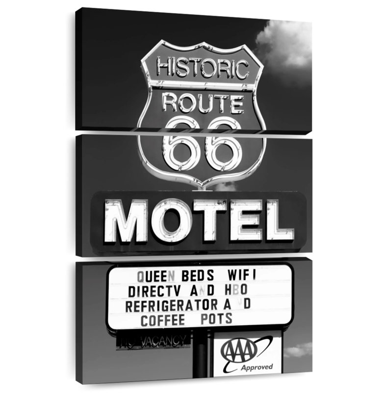 Mehar Historic Route 66 Motel, 32" H x 20" W