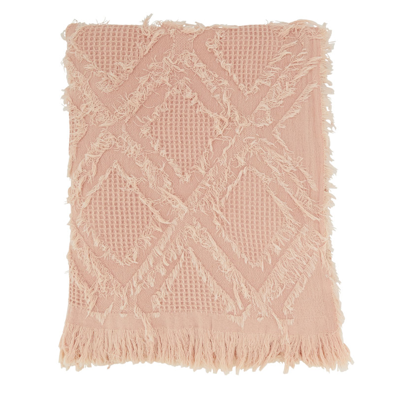 Sevan Collection Hand Woven Throw Blanket, Blue/Gray