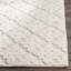 Tapis en laine et coton ivoire à motif géométrique tissé à la main Vermont-548810321