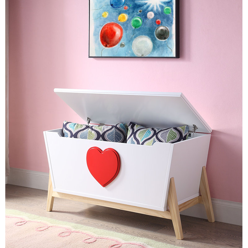 Commode Pershore, Blanc /Rouge