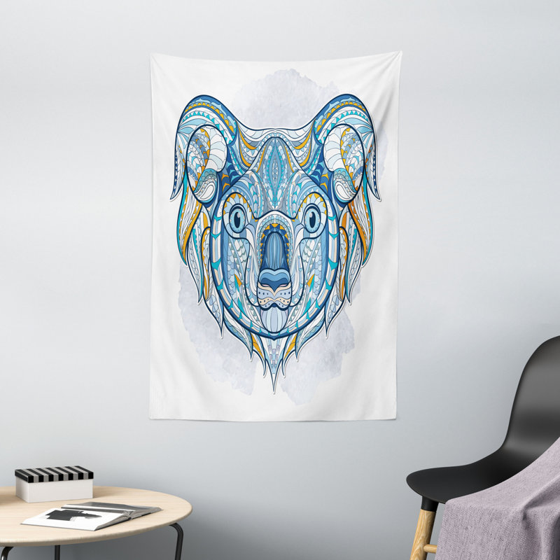 Tête de polyester tapisserie Koala, H 60 po x l 40 po