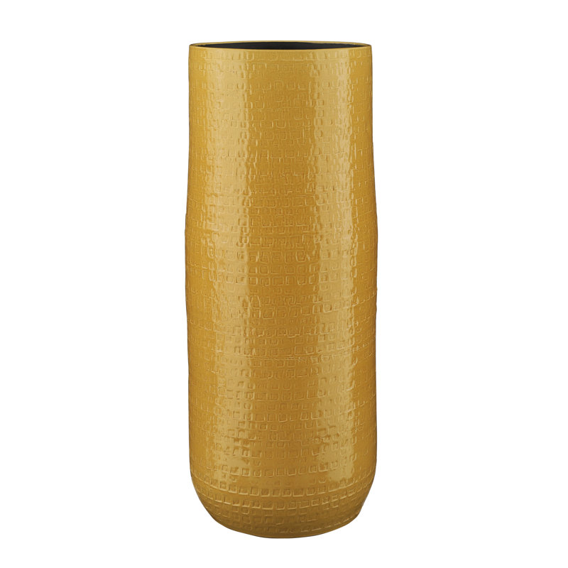 Vase de plancher en porcelaine Barrian, H 27,5 po x l 11 po x P 11 po, Doré