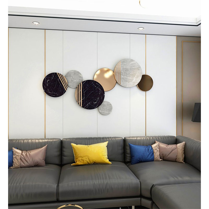 Suspension murale en métal de style luxueux, 30.31" H x 59.06" W x 3.94" D