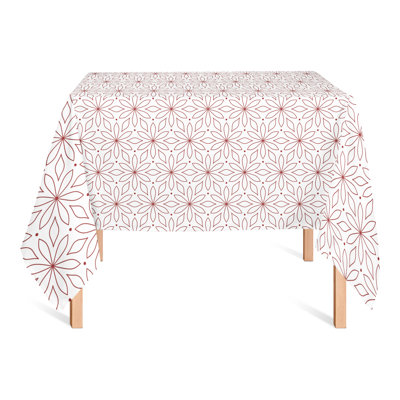 Nappe carrée en polyester à motif géométrique