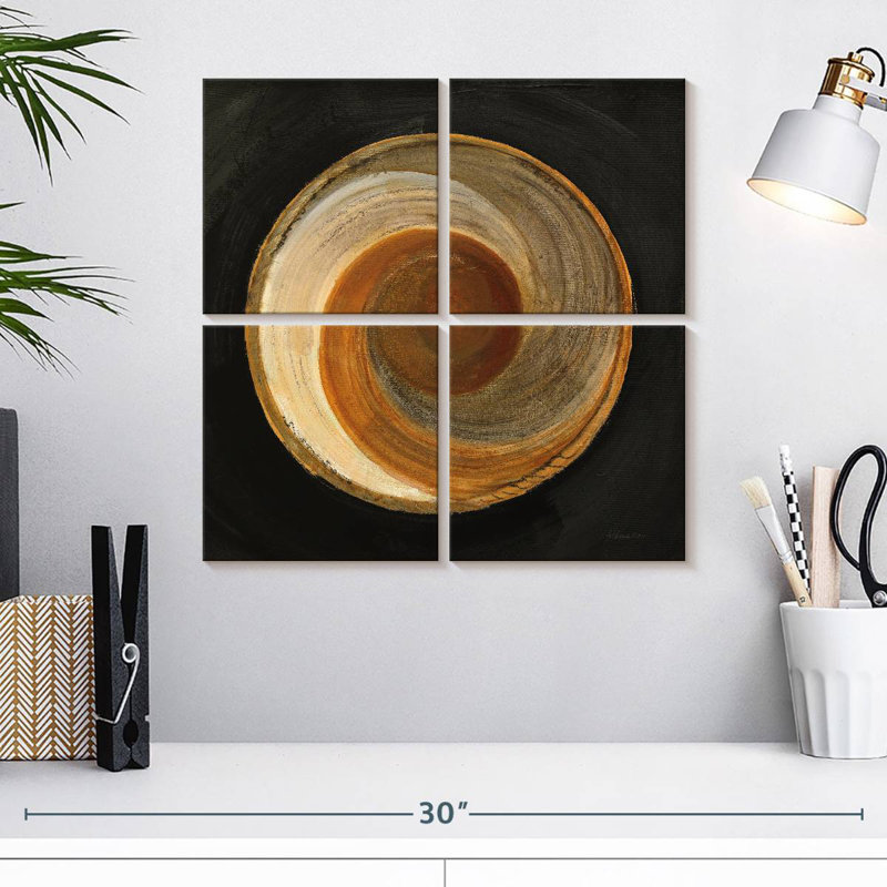Senne beauté tissée I sur fond noir, H 18 po x l 18 po