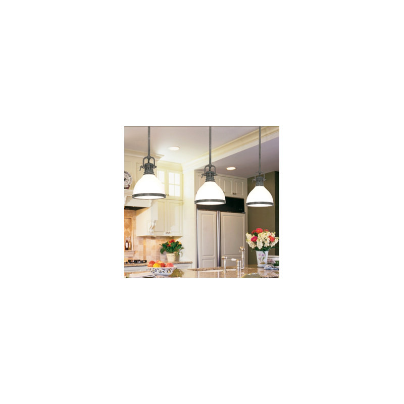 Randolph 1 - Light Single Pendant, Historic Bronze, 7"