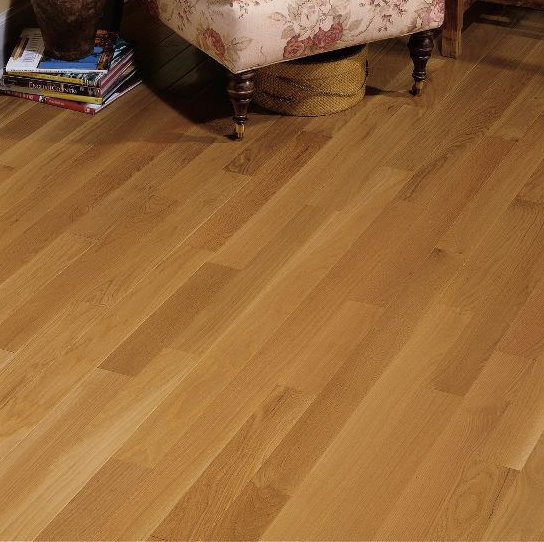 Parquet en chêne massif de 3/4 po d'épaisseur x 3 1/4 po x longueur variable, Laiton