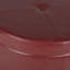 Repose-pieds rond en similicuir avec rangement l 24 po Breyonce-22111162