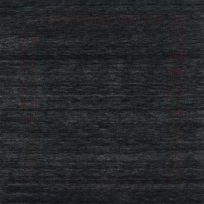 Tapis noir contemporain Ladetto