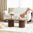 39.38'' W Oval Single Coffee Table-1159105020