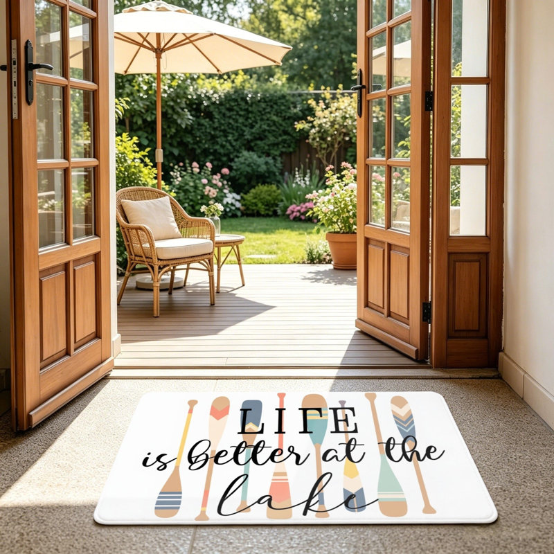 Tapis multicolore 24 po x 36 po Lake Life