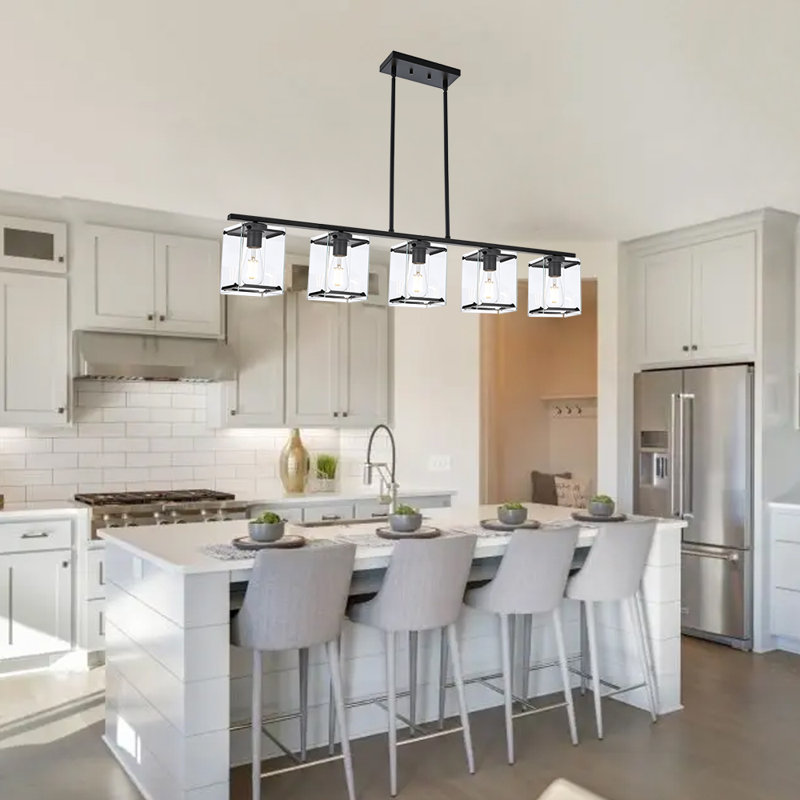 Sariyah 5 - Light Kitchen Island Pendant, Black