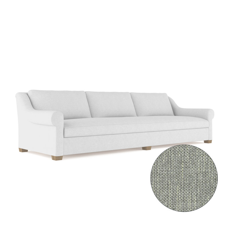 Canapé Thompson, H 32 po x l 120 po x P 41 po, Pebble Weave Linen Haze, Naturel