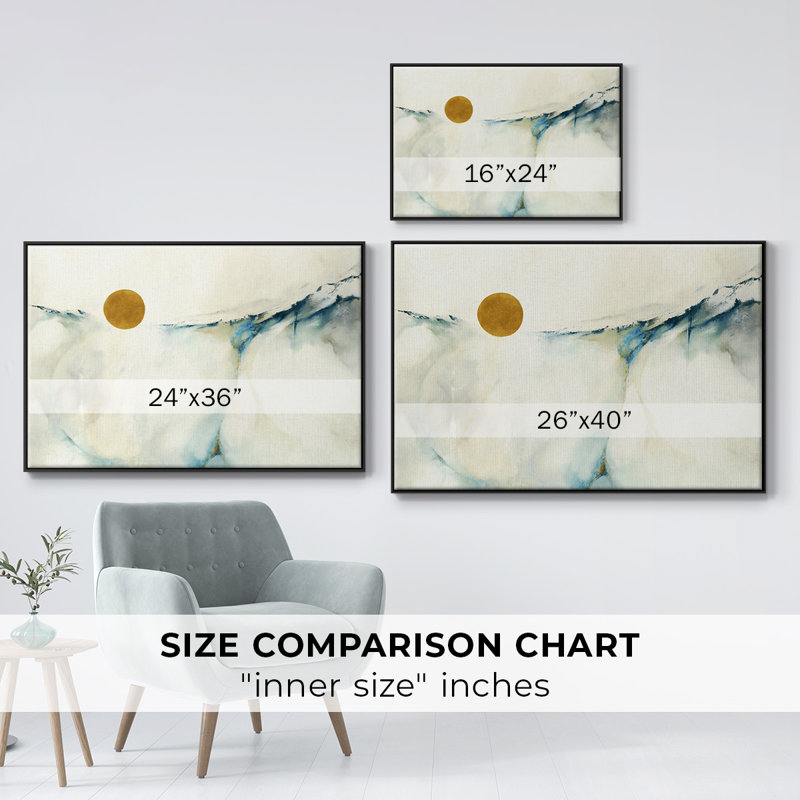 " Continuum ", 17" H x 25" W x 2" D, Black Floater Framed Canvas