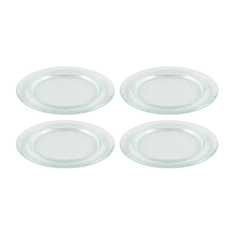 Service de vaisselle en verre rond de 7,75 po (ensemble de 4)