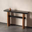 Console rétro en bois massif minimaliste-107499031