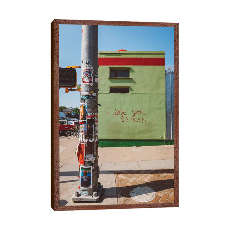 I Love You So Much Austin 1 Piece Wall Art on Canvas, 66.04cm H x 45.72cm W x 3.81cm D, Classic Brown Wood Framed