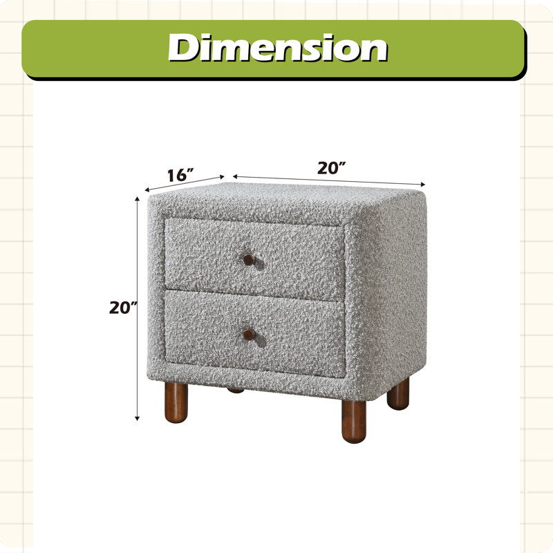 Boucle Nightstand