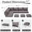 Outdoor Water-Resistant Replacement Cushions For Patio Conversation Sets-1152119281