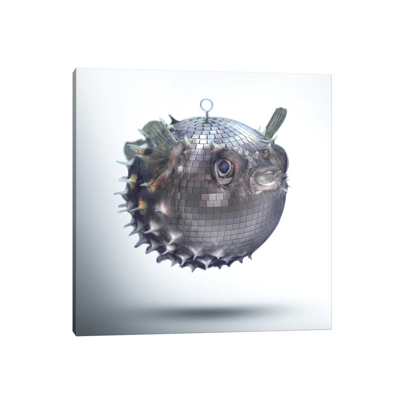 Fabuleon: Mirrorball Fish by Spielsinn Design - Gallery-Wrapped Canvas Giclée on Canvas, 30.48 cm H x 30.48 cm W, Canvas