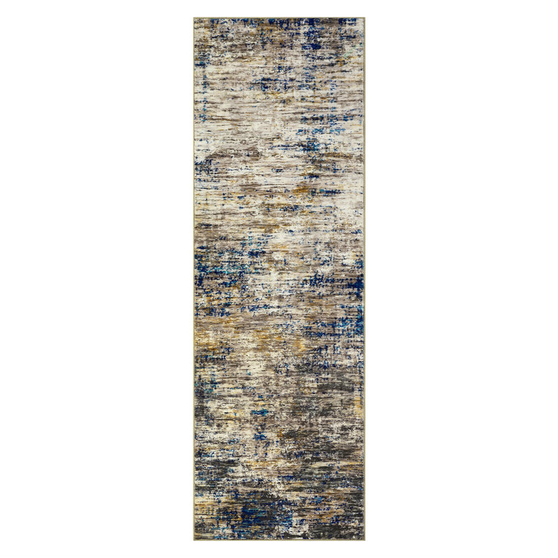 Modern Abstract Area Rug Machine Washable Rug Stain Resistant Easy Cleaning With Non-Slip Backing Soft Touch Folding Low Pile Floor Cover For Home Decor