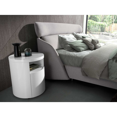 48cm W Manufactured Wood Bedside Table
