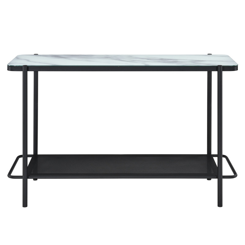 47.88'' Glass Top Console Table