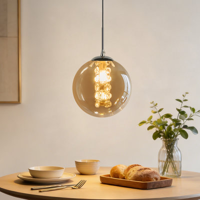 1-Light Amber Pendant