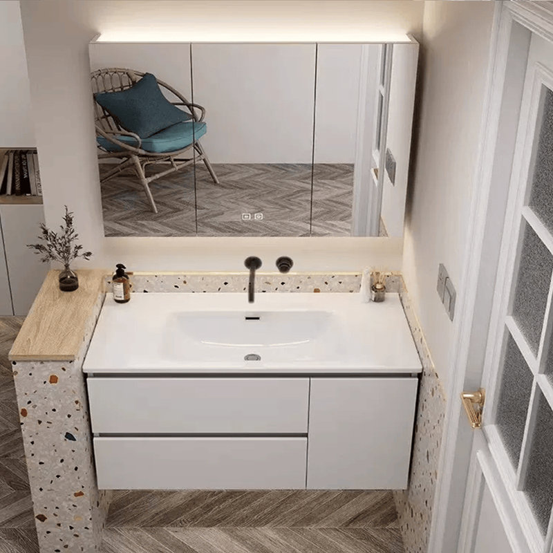 Armoire de salle de bain simple et moderne