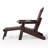 Outdoor Folding Adjustable Adirondack Chair With Hideaway Ottoman & Round Side Table-1954181510