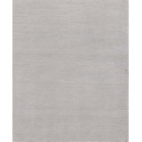 Contemporary Hand Knotted Wool Area Rug in Gray