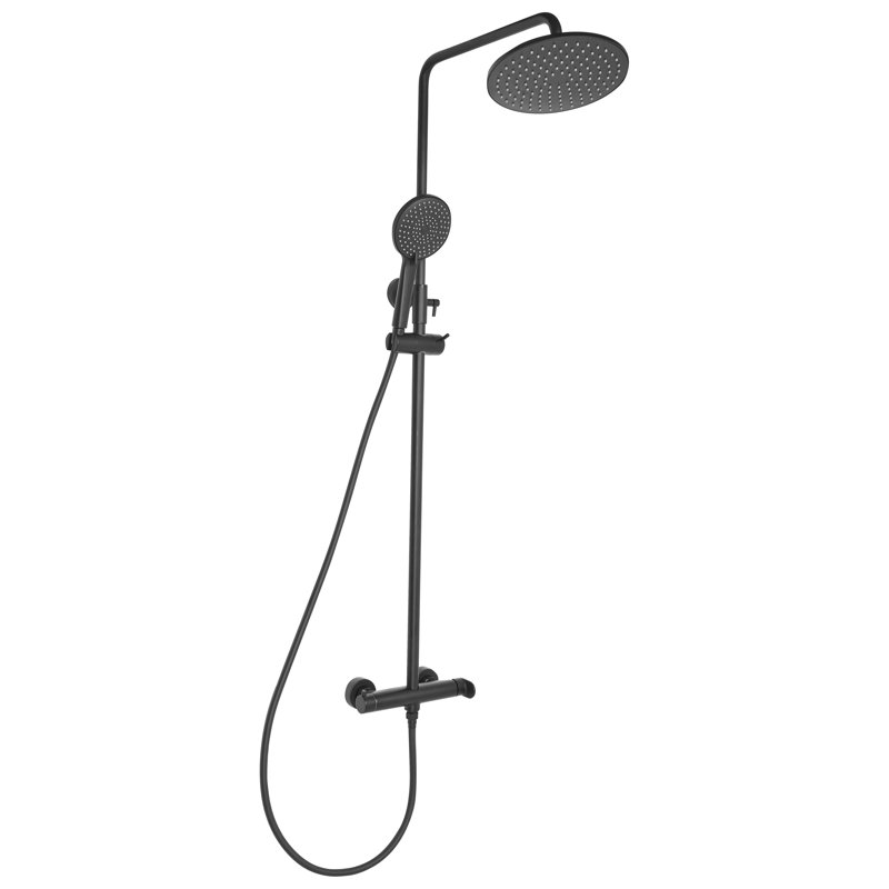 Rain Shower Head, Matte Black