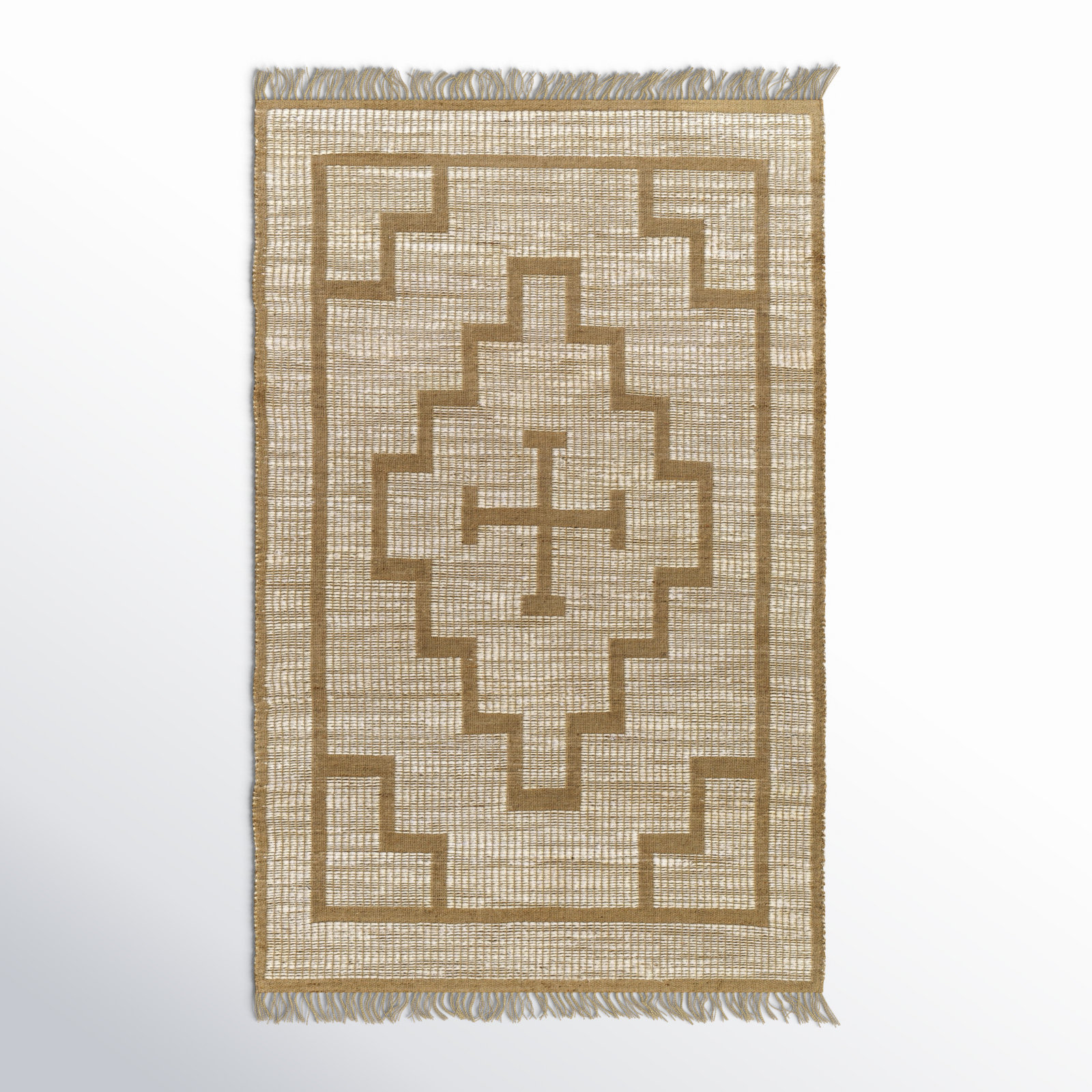 Envoy Handmade Jute / Sisal Yellow Rug, Rectangle 2'3" x 3'9"