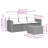 Vidaxl Garden Sofa Set Black, Cream White