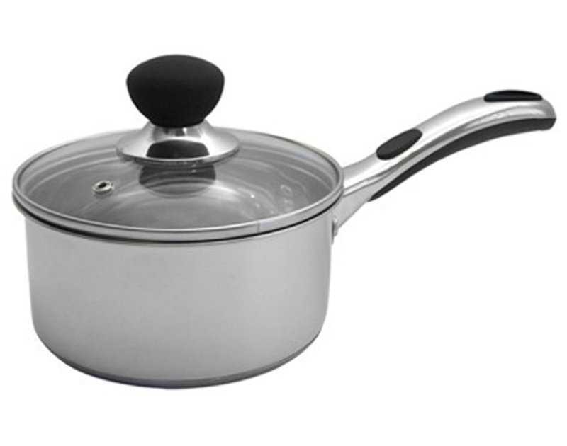 1.2L Stainless Steel Saucepan, 17cm H x 39cm W x 21cm D