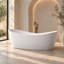 Baignoire de trempage autoportante 59 "x 32" Dune-22940781
