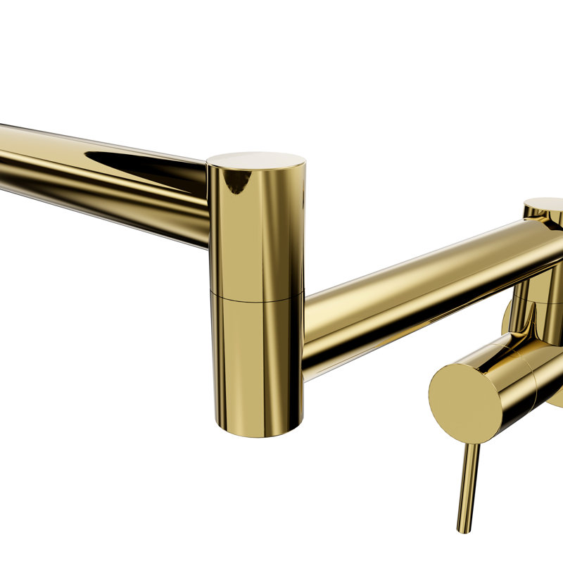 Gemini Pot Filler with Accessories, Polished Gold
