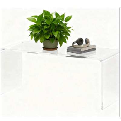 Coffee Table, 39"Acrylic Long Rectangle Tea Table
